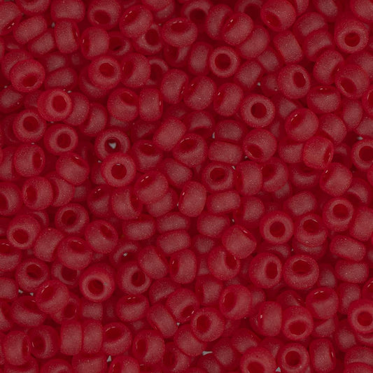 11/0 Miyuki Seed Beads #0141F Ruby Matte 22g