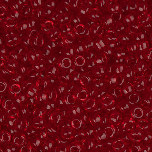 11/0 Miyuki Seed Beads #0141 Transparent Ruby 22g
