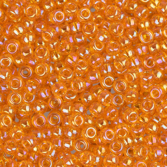 11/0 Miyuki Seed Beads #0253 Light Orange AB 22g