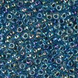 11/0 Miyuki Seed Beads #0339 Blue Lined AB 22g