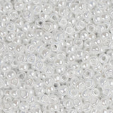 11/0 Miyuki Seed Beads #0420 Opaque White Pearl Luster 22g