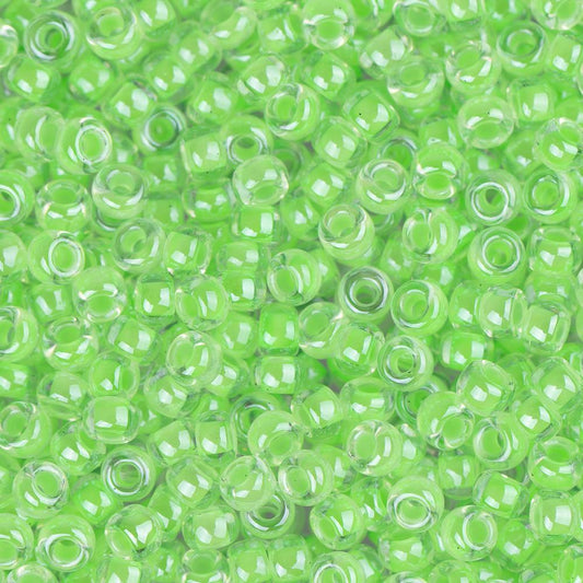 11/0 Miyuki Seed Beads #1120 Luminous Neon Lime Green 22g