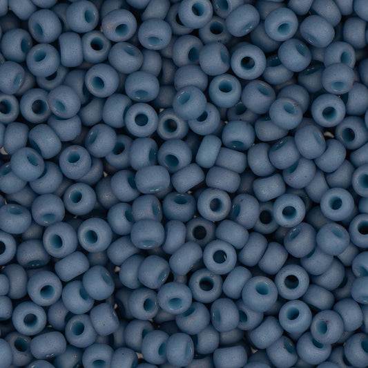 11/0 Miyuki Seed Beads #2038 Light Denim Matte Luster 22g