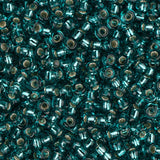 11/0 Miyuki Seed Beads #2425 Silver Lined Teal Caribbean 22g