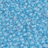 11/0 Miyuki Seed Beads #4300 Luminous Neon C/L Light Blue 22g