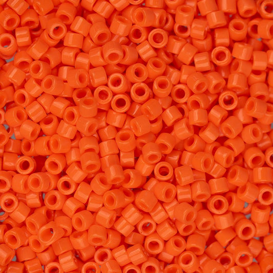 11/0 Delica Bead #0722 Opaque Orange 50g Bag