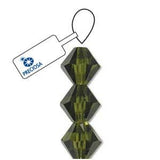 Preciosa Bicone 3mm Olivine 5" Strand