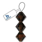 Preciosa Bicone 3mm Smoked Topaz 5" Strand
