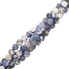 6mm Sodalite (Natural) Beads 15-16" Strand