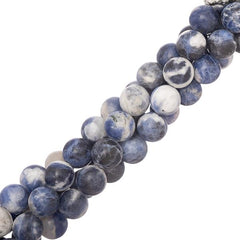 8mm Sodalite (Natural) Beads 15-16" Strand