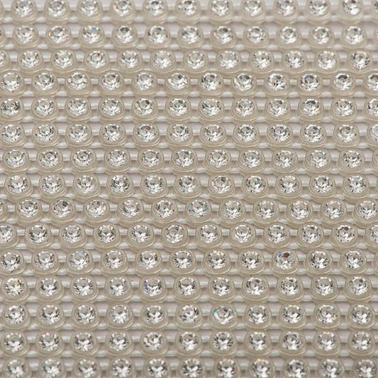 Plastic 2.4mm Clear Rhinestone Banding by the Yard