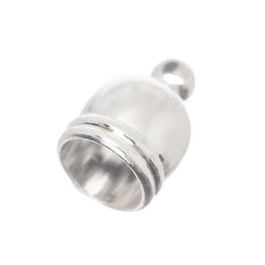 *7mm Silver End Caps 10/pk