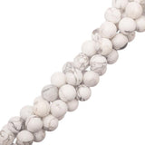 Howlite Beads 8mm Round (Natural) 15-16" Strand