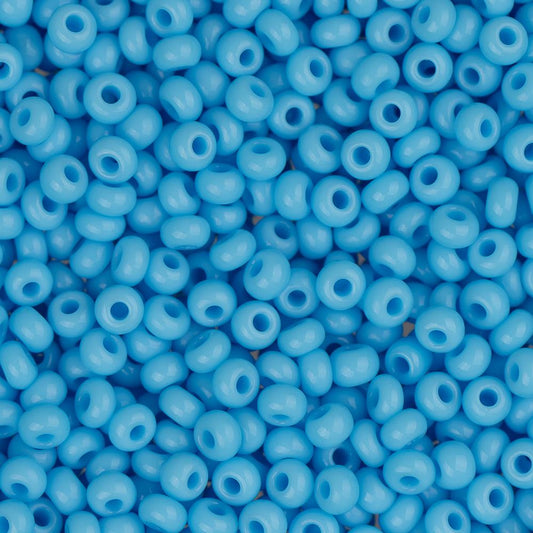 11/0 Czech Seed Beads #34907B Opaque Light Blue 250g
