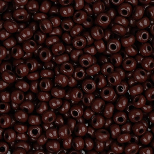 11/0 Czech Seed Beads #34926B Opaque Dark Brown 250g