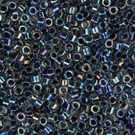 11/0 Delica Bead #0086 Dark Blue AB Lined 5.2g