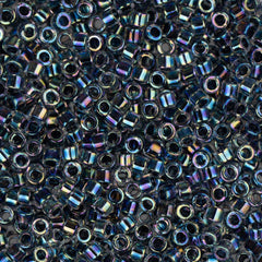 11/0 Delica Bead #0086 Dark Blue AB Lined 5.2g