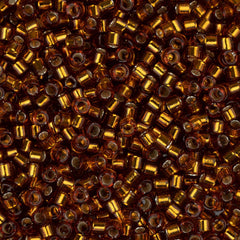 11/0 Delica Bead #0144 Silver Lined Amber 5.2g