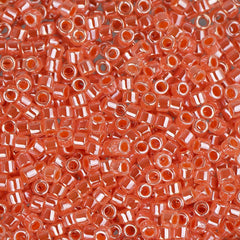 11/0 Delica Bead #0235 Crystal Salmon Ceylon Lined 5.2g