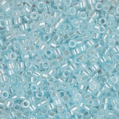 11/0 Delica Bead #0239 Light Crystal Aqua Ceylon Lined 5.2g