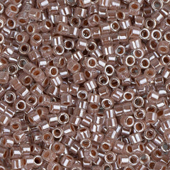 11/0 Delica Bead #0256 Crystal Taupe Ceylon Lined 5.2g