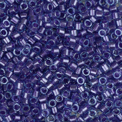 11/0 Delica Bead #0284 Aqua Amethyst Lined 5.2g