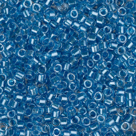 11/0 Delica Bead #0905 Aqua Sparkle Crystal Lined 5.2g