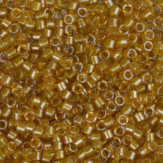 11/0 Delica Bead #0911 Peridot Sparkle Topaz Lined 5.2g