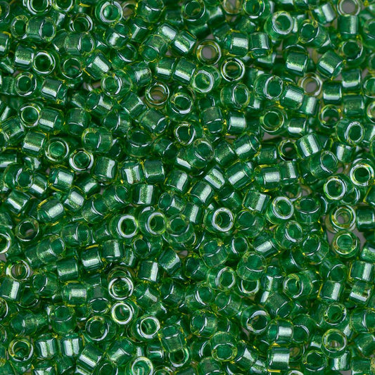 11/0 Delica Bead #0916 Light Green Sparkle Chartreuse Lined 5.2g