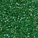 11/0 Delica Bead #0916 Light Green Sparkle Chartreuse Lined 5.2g