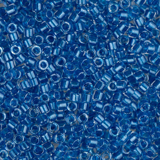 11/0 Delica Bead #0920 Blue Cerulean Sparkle Crystal Lined 5.2g