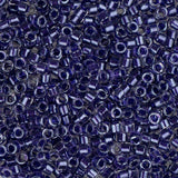 11/0 Delica Bead #0923 Amethyst Sparkle Crystal Lined 5.2g