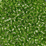 11/0 Delica Bead #1206 Silver Lined Green Lime 5.2g