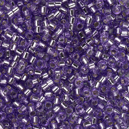 11/0 Delica Bead #1343 Silver Lined Lilac 5.2g