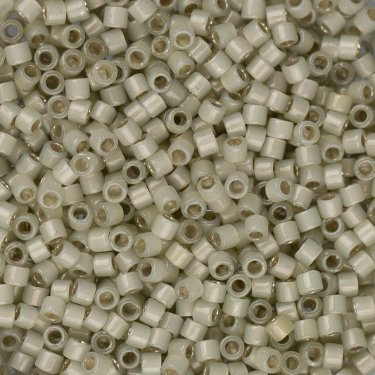 11/0 Delica Bead #1453 Silver Lined Pale Green Lime Opal 5.2g