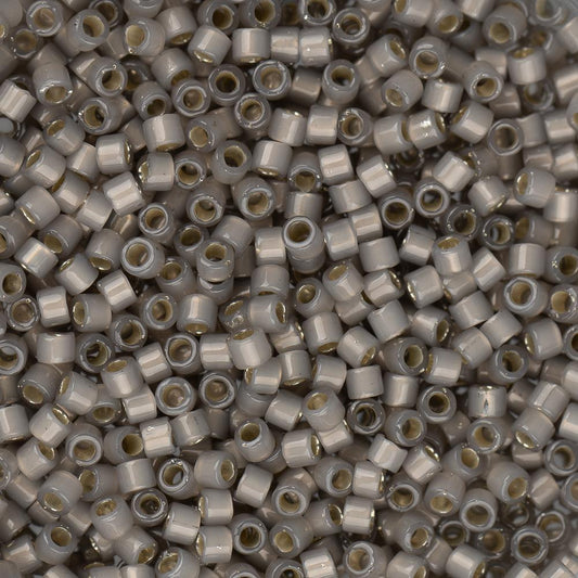 11/0 Delica Bead #1456 Silver Lined Light Taupe Opal 5.2g