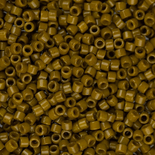 11/0 Delica Bead #2141 Duracoat Opaque Olive 5.2g