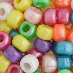 Pony Beads 1000/pk - Multi Pearl