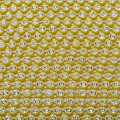 Plastic 2.4mm Yellow Rhinestone Banding 10yd/pk