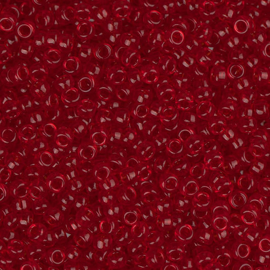 15/0 Miyuki Seed Beads #0141 Transparent Ruby 22g