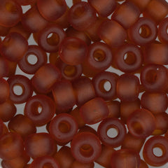 6/0 Miyuki Seed Beads #0134F Matte Dark Topaz 22g