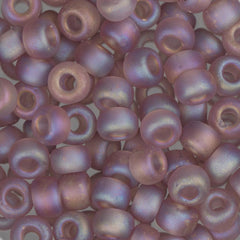 6/0 Miyuki Seed Beads #0142FR Matte Smoky Amethyst AB 22g