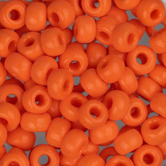 6/0 Miyuki Seed Beads #0406 Opaque Orange 22g