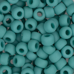 6/0 Miyuki Seed Beads #0412F Opaque Turquoise Green Matte 22g