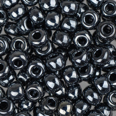 6/0 Miyuki Seed Beads #0451 Beads Metallic Gunmetal 22g