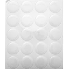 Epoxy Sticker Clear Round 1" 20/pk