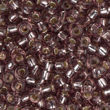 8/0 Miyuki Seed Beads #0012 Silver Lined Smoky Amethyst 22g