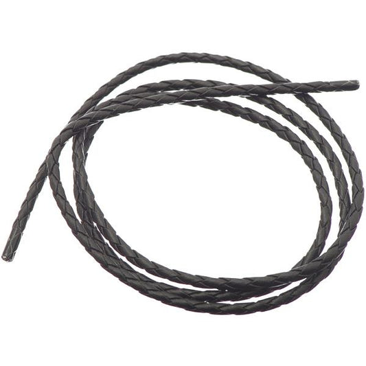 Bolo Cord Braided Leather Black 36"