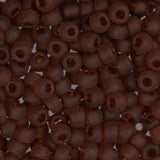 8/0 Miyuki Seed Beads #0134F Dark Topaz Matte 22g