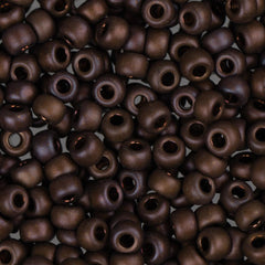 8/0 Miyuki Seed Beads #2005 Metallic Copper Matte AB 22g